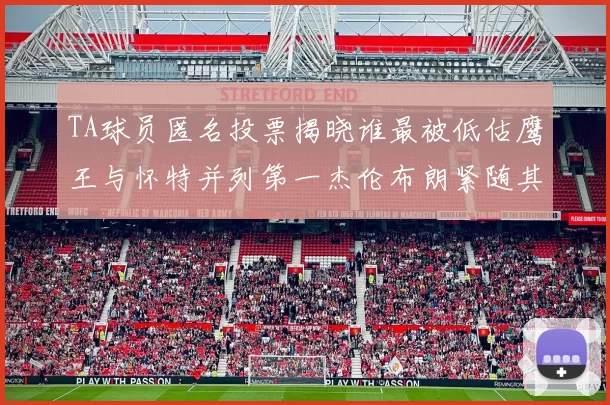 TA球员匿名投票揭晓谁最被低估鹰王与怀特并列第一杰伦布朗紧随其后